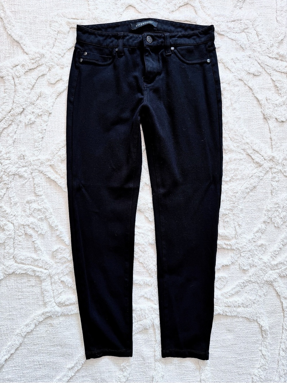 Liverpool Abby Skinny Jeans Women’s Petite 4/27 Black Stretch Denim